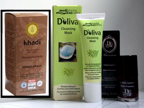 modemoiselle, recensioni beauty, tinta naturale, khadi, maschera viso, doliva, blush liquido, be chic