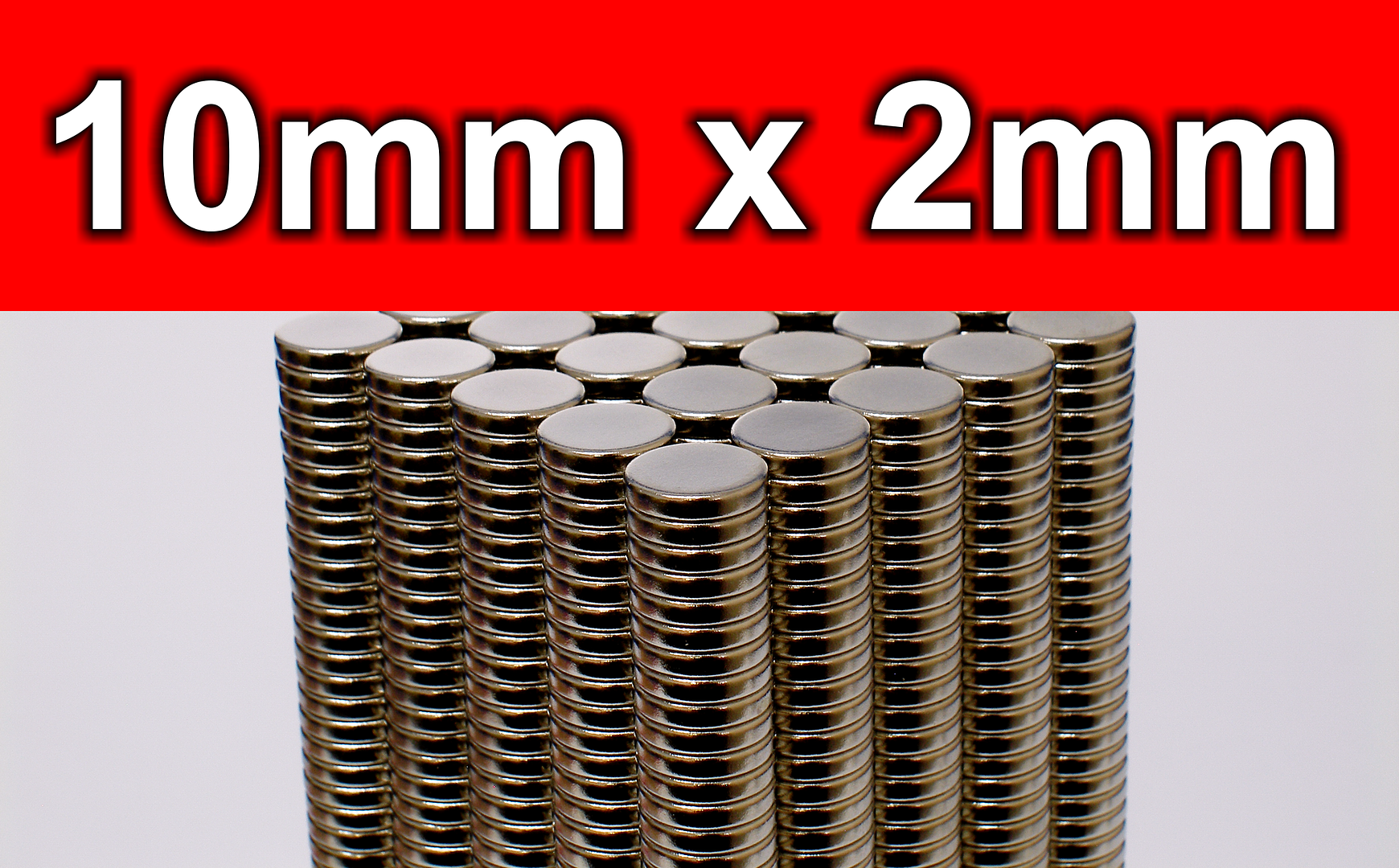 60 Pieces Rare Earth Neodymium Magnets N50 10mm Diameter x 2mm Thickness - Picture 1 of 1