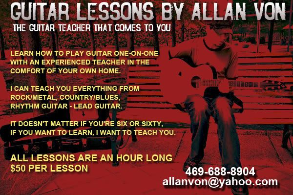 Guitar Lessons Flyer