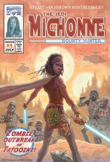 Jedi Michonne and the Storm Trooper Zombies