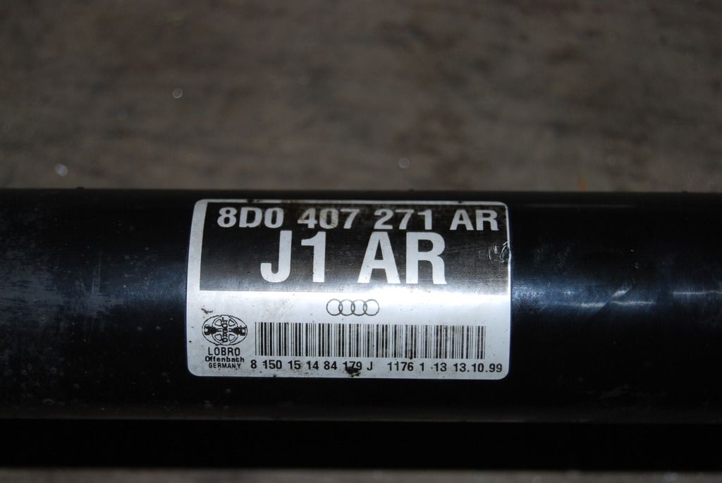 For Sale OEM B5 S4 axles for 01E, fronts and rears