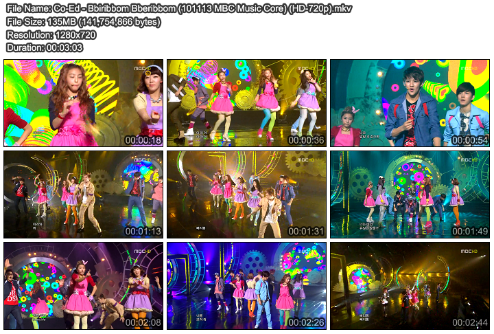 Co-Ed - Bbiribbom Bberibbom (101113 MBC Music Core) (HD-720p)