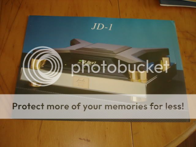 JADIS JD1 JD1 CD PLAYER SALES BROCHURE  