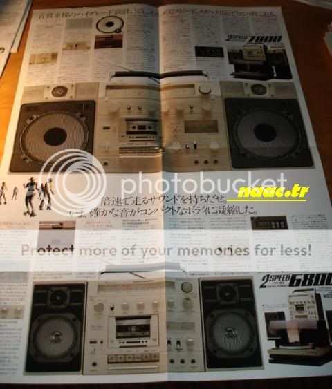 MARANTZ BOOMBOX JAPAN SALES BROCHURE 7800 6800 ETC.  