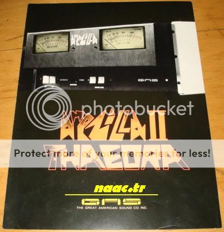 GAS AMPZILLA 2 THAEDRA PRE POWER AMP JAPAN BROCHURE  