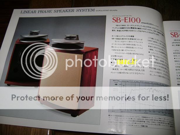 TECHNICS SB 10000 9500 SB E 100 SPEAKERS JAPAN CATALOG  