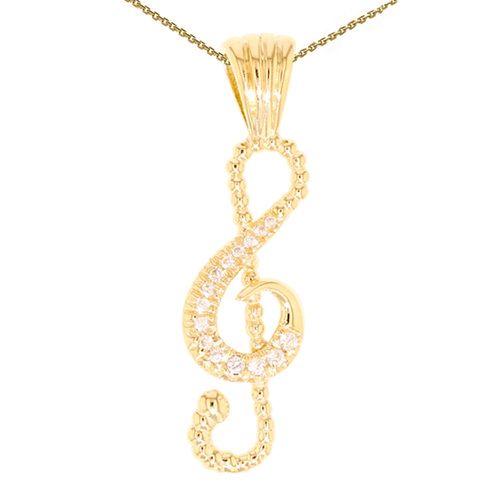 Fine 10k Yellow Gold Lucky Rooster Pendant Necklace
